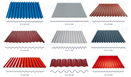 échantillon PPGI couleur revêtue CGI ondulée/onde galvanisée en fer/acier feuille de toit/carreaux pour votre budget