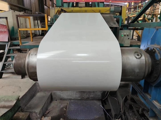 SPCC/SGCC/DC01/DX51D/Q195/Q235/Q345 Coils de tôles d'acier galvanisées prépeintes à la galvalité Ral 9002 Coil d'acier revêtu de couleur
