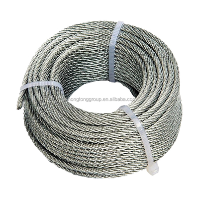 Non-alliage 1x7 Diamètre ASTM A 475 haute traction galvanisé 7 fil 0,33 mm fil d'acier galvanisé câble en acier