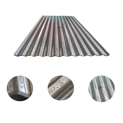 0.40mm tôle de toit galvanisée Gi tôle de toit galvanisée tôle d'acier ondulé galvanisée toit haut tente échantillon librement