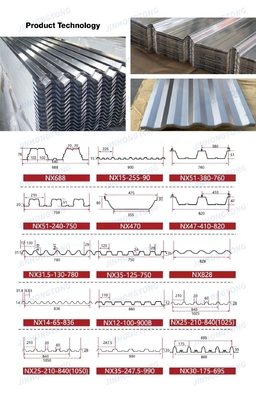 Plaque de toiture en acier galvanisé ondulé CGI revêtu de zinc à chaud pour carreaux 0,5-0,8 mm RAL Dureté de couleur standard