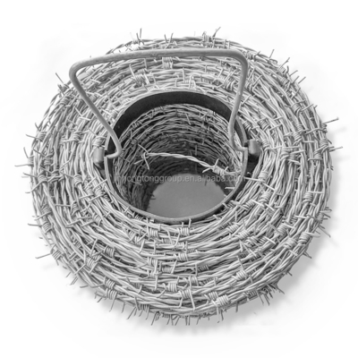 Acier au carbone de sécurité robuste CBT65 BTO30 BTO-22 Concertina à rouleaux à double brin lame de rasoir fil barbelé pour clôture durable