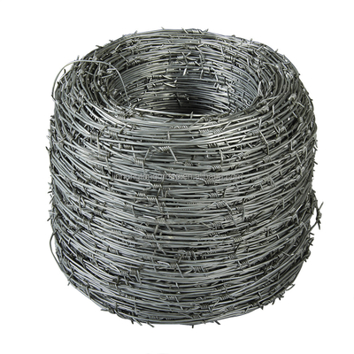 Zone de haute sécurité Galvanisé fil de rasoir anti-corrosion maillage de clôture en rouleau 500 mètres avec 7,5 cm-15 cm de distance barbelée