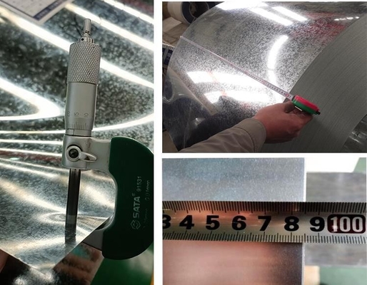JIS/ASTM/AISI/GB Standard Plaque d'acier galvanisé à chaud en alliage pour plaque de chaudière G550 PPGI bobines Az150 3mm Cutter