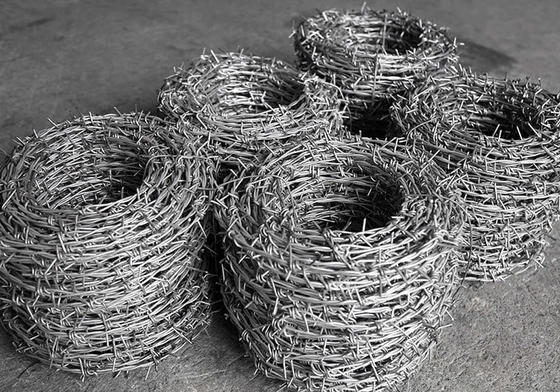 TuV certifié ASTM 6 8 9 10 12 14 18 20 Fil barbelé galvanisé trempé à chaud avec certification