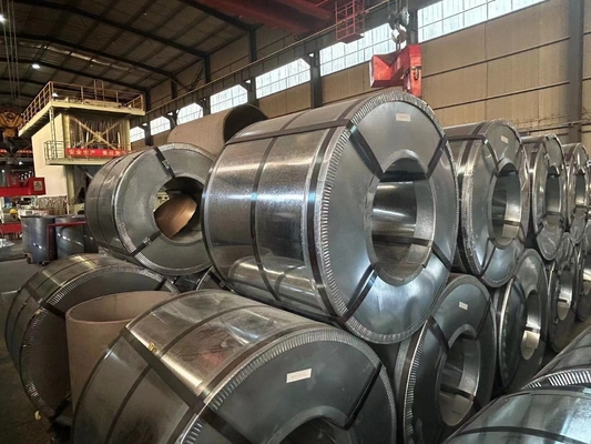 Coil d'acier galvanisé revêtu de zinc à faible teneur en carbone Gi/Gl 0,8 mm 0,45 mm*1200 mm Dx51d Z80 Tolérance ± 1% pour la fabrication de tuyaux