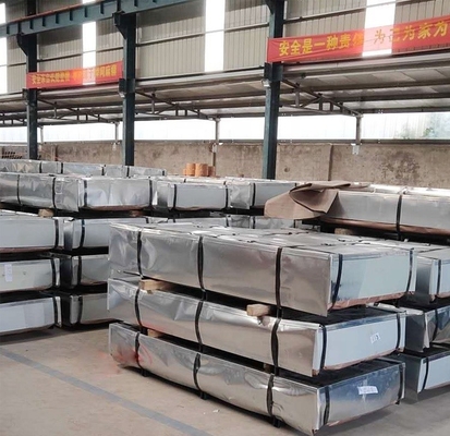 Largeur personnalisable G550 0,2 mm 0,4 mm 0,5 mm tôle poli galvanisée tôle d'acier ondulée Gi tôles de toiture