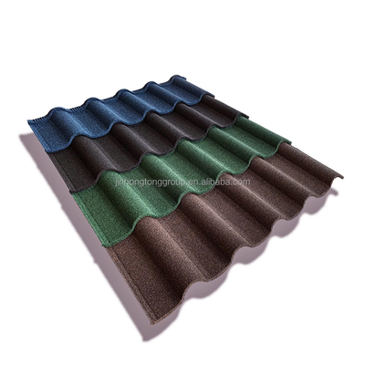 1320*360*0,5 mm Carreaux de couleur de pierre recouverts de métal, carreaux de toiture et plateau de la vallée pour la construction d'appartements
