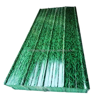 0.35mm 0.4mm 0.5mm PPGI PPGL Panneaux de tôles de toiture galvanisées ondulées
