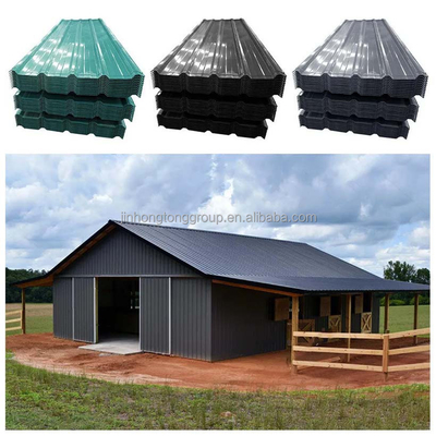 Méditerranée dur RAL personnalisé Flexo 2 couleur en carton ondulé PPGI tôle de toit en acier galvanisé maison pour vos besoins