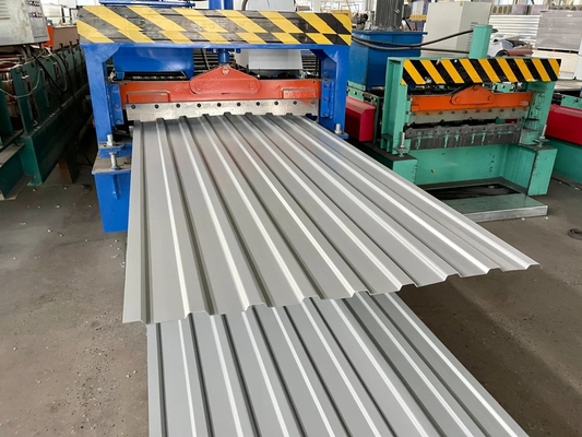 4*8 Plaque de toiture en acier ondulé galvalume Z30 à 275 g de zinc d'aluminium revêtu de dureté standard et moyenne ASTM