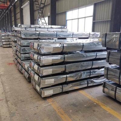 Certificat JIS PPGI feuille de toiture en aluminium zinc au Nigéria 0,4 mm d'épaisseur feuille de toiture en aluzinc avec service de traitement