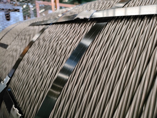 Corde de fil d'acier de 6 mm haute compression pour ascenseur 20 mm 24 mm Structure de construction galvanisée en acier