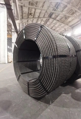 Corde de fil d'acier de 6 mm haute compression pour ascenseur 20 mm 24 mm Structure de construction galvanisée en acier