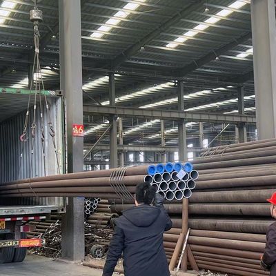Pipe sans soudure ronde en acier au carbone standard A106 Tube en acier au carbone Sch40 sans soudure de 6,4 M de longueur laminé à froid