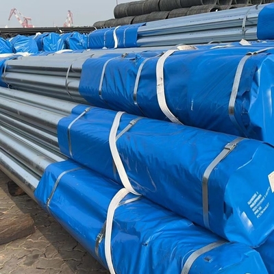 Pipe d'acier galvanisé ronde ASTM A36 Q235 avec certificat CE et revêtue de zinc 200-700 g/m2