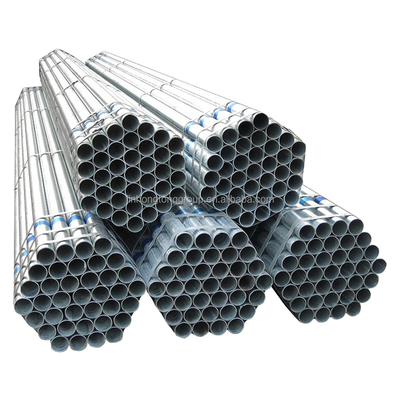 Q235b Tubes en acier galvanisé à chaud galvanisé rond soudé de calibre 18 Tubes en acier galvanisé pour environnements à haute température