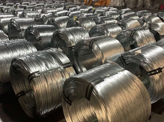 Fil d'acier galvanisé en acier galvanisé à chaud, revêtu de zinc, diamètre 0,38-4 mm