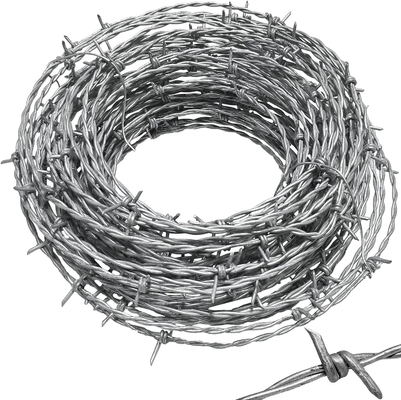 Fil barbelé galvanisé trempé à chaud 50 kg fil barbelé pour rasoir type rasoir unique et certificat BSCI