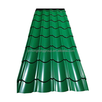 Piles de toiture en tôle d'acier ondulée de couleur Ral PPGI GI Galvan DX51D laminées à froid PPGl galvanisées revêtues pour les solutions de toiture