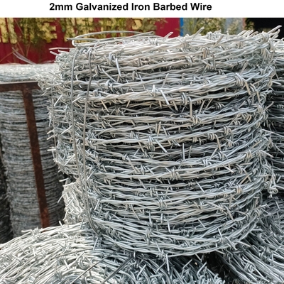 Échantillon disponible de fil barbelé galvanisé trempé à chaud avec certificat ISO