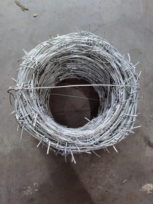 Fil de fer standard direct galvanisé fil barbelé à torsion inverse de 1,6 mm x 100 mètres pour les besoins des clients