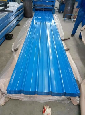 Couleur revêtue en acier ondulé couleur tôles de toit/mur enduit métallique carreaux de toit Tolérance épaisseur /-0,01 mm Largeur /-1 mm