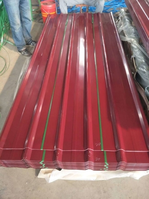 Couleur revêtue en acier ondulé couleur tôles de toit/mur enduit métallique carreaux de toit Tolérance épaisseur /-0,01 mm Largeur /-1 mm