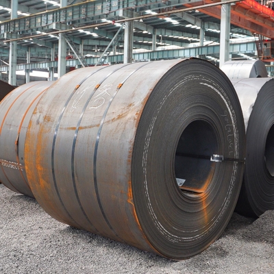 1001-1250 mm Largeur S235jr S355jr Bobine en acier noir au carbone doux avec une tolérance de ± 1% et laminé à chaud en prime, en épinards et huilés