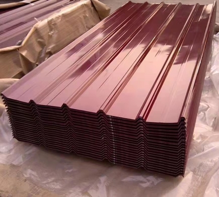 AZ20-AZ160 Carreaux en acier galvanisé de couleur 0,4 mm 0,6 mm 0,8 mm Largeur 900 mm Longueur personnalisée SGCC DX51D DX52D Grade