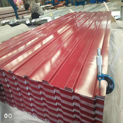 Couleur revêtue en acier galvanisé couvert en tôle de fer carreaux de toit pour le service de traitement de soudage à la fabrication