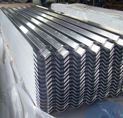 La plaque de toiture revêtue de zinc galvanisée 20g 40g résistant à la corrosion épaisseur 0,12-1,0 mm acier fer Gi ondulé