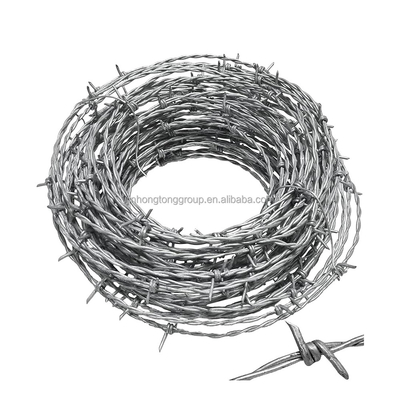 1.4mm-2.6mm épaisseur de fil de fer galvanisé en fil de fer barbelé pour les besoins personnalisés