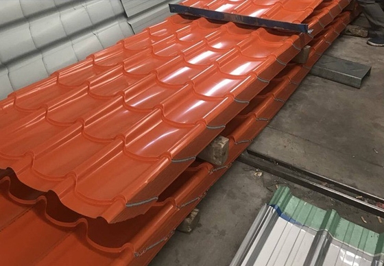 Certificat KS PPGI PPGL feuille de toiture en acier ondulé 16 pieds