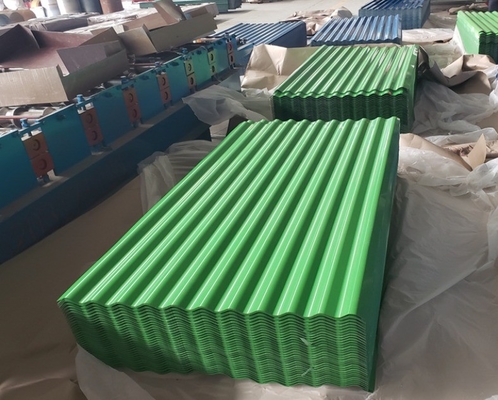 Certificat KS PPGI PPGL feuille de toiture en acier ondulé 16 pieds