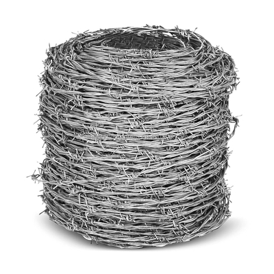 Fil barbelé galvanisé trempé à chaud pour les clôtures de sécurité en treillis 12,5 calibre 18 calibre fil de fer revêtu en PVC