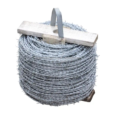 Fil barbelé galvanisé trempé à chaud pour la construction de maillage de protection clôture de sécurité PVC revêtu de fer 50 kg certifié BSCI