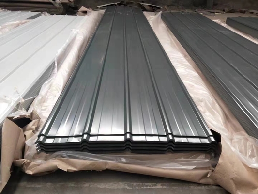 Décoiling couleur revêtue PPGL tôles de toiture ondulées galvanisées zinc métal tôle ondulée de fer prépeint acier galvanisé