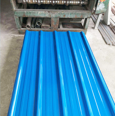 Décoiling couleur revêtue PPGL tôles de toiture ondulées galvanisées zinc métal tôle ondulée de fer prépeint acier galvanisé