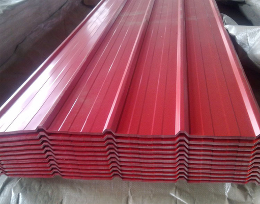 Décoiling couleur revêtue PPGL tôles de toiture ondulées galvanisées zinc métal tôle ondulée de fer prépeint acier galvanisé