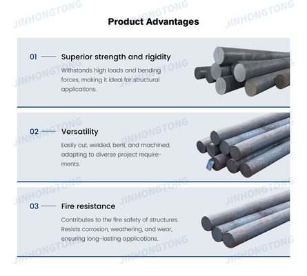 ASTM Standard laminé à chaud AISI 4140/4130/1020/1045 Barre ronde en acier au carbone Barre en acier allié pour le traitement industriel