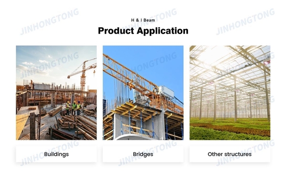 Q235B/Q345B/ST37-2/ST52/S235JR/S275JR/S355JR Faisceau de fer en acier structural universel léger H I avec certificat
