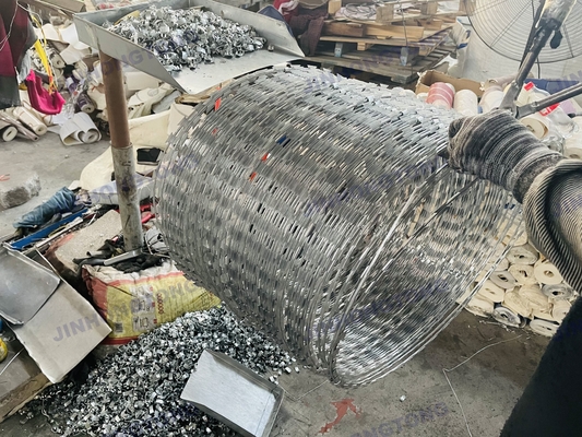 500 mm de diamètre serpent fil de rasoir fil de fer Concertina type de rasoir croisé rasoir anti-escalade lame fil de fer barbelé 304 acier inoxydable