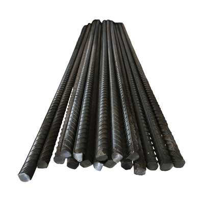 HRB400 HRB335 Barre en acier D10 D12 D16 D20 Barre ronde déformée Longueur 6m 8m 9m 12m pour le renforcement du béton