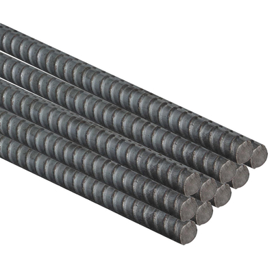 HRB400 HRB335 Barre en acier D10 D12 D16 D20 Barre ronde déformée Longueur 6m 8m 9m 12m pour le renforcement du béton