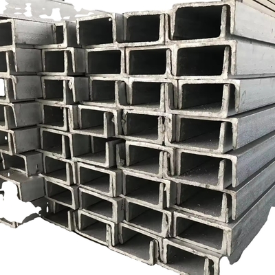 Profiles d'acier à poutre en U laminés à chaud Q235/Q345/SS400/ST37-2/ST52/Q420/Q460/S235JR/S275JR/S355JR pour support structurel
