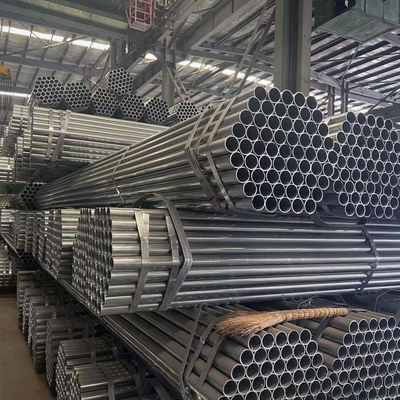 Structure de la construction Astm S235 48.3 mm Tubes ronds en acier galvanisé de 12 M de longueur