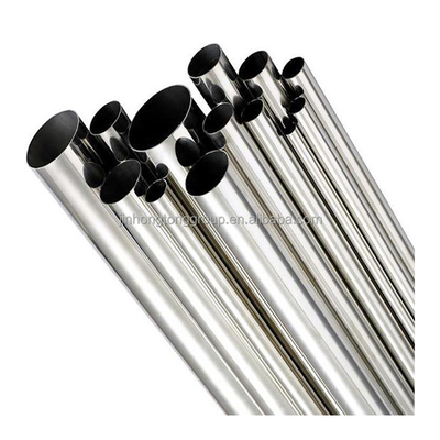 Finition de surface soudée personnalisée NO.4 SCH10 SCH20 SCH40 SCH 80 304L tuyau en acier inoxydable par mètre pour la décoration quotidienne