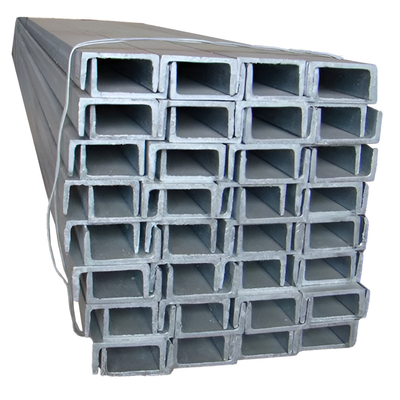 JIS G3101 SS400 SS540 Barre de canaux en acier au carbone U pour bâtiments commerciaux