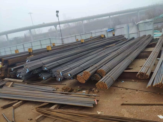 Norme bas carbone GB ASTM JIS DIN BS Fer à nervures Gr60 40 Y12 Tmt Barre ronde renforcée en acier pour la construction de bâtiments